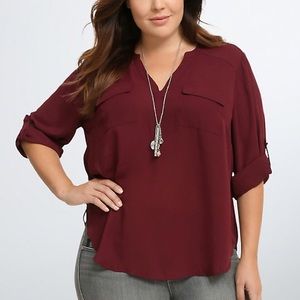 Georgette Pullover Blouse